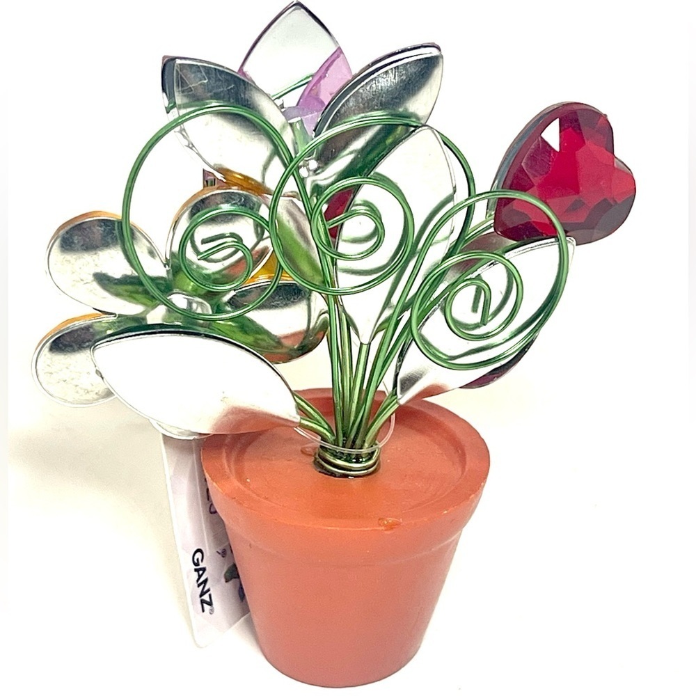 BNWT Ganz Crystal Expressions Bountiful Garden Posey Pot - Tulip and Daisy​ - Picture 7 of 7